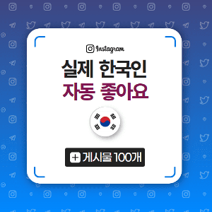 [실제] 한국인 인스타 자동 좋아요 100개